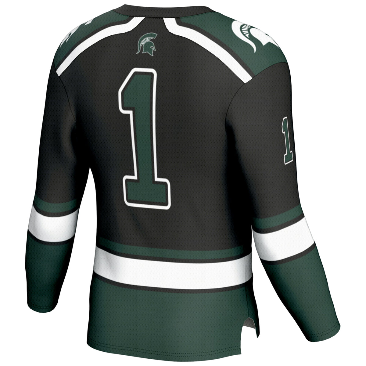 #1 Michigan State Spartans GameDay Greats Hockey Jersey - Black
