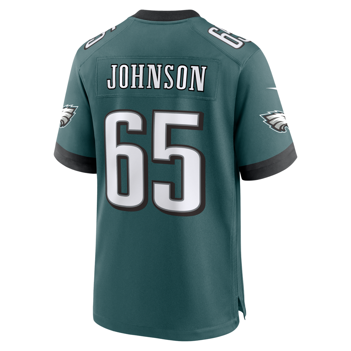Philadelphia Eagles Lane Johnson Midnight Green Team Game Jersey