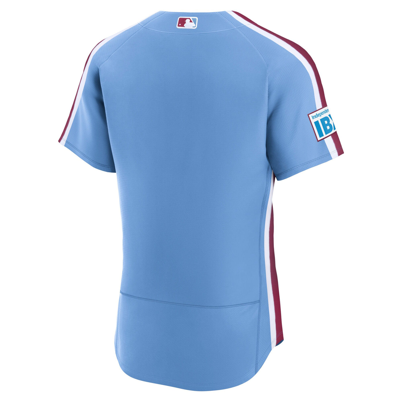 Philadelphia Phillies Nike Light Blue Alternate Sponsor Patch Authentic Jersey