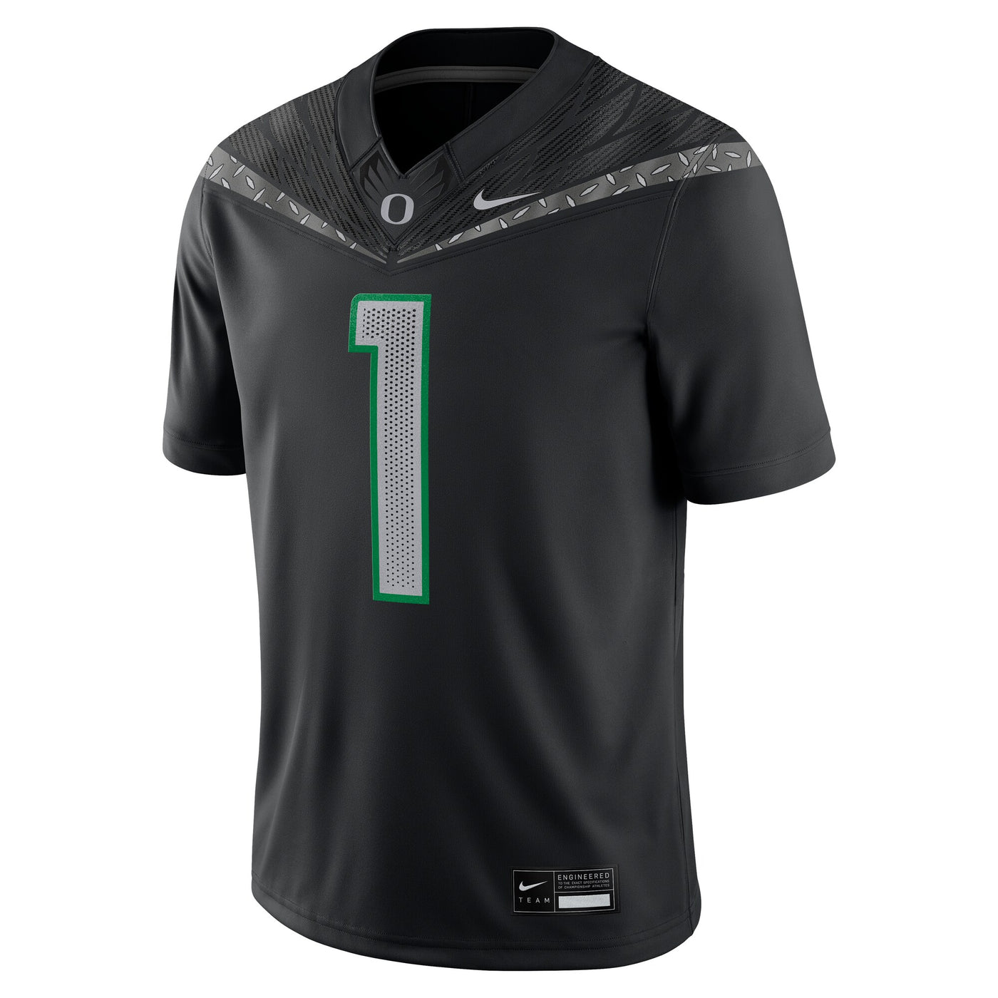 Nike #1 Black Oregon Ducks Game Jersey