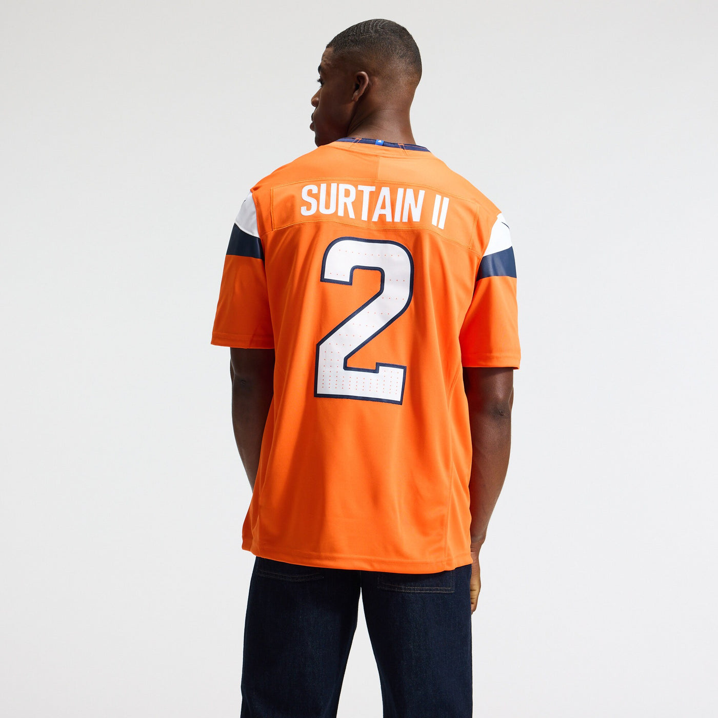 Denver Broncos Patrick Surtain II Nike Orange Team Vapor F.U.S.E. Stitched Limited Jersey