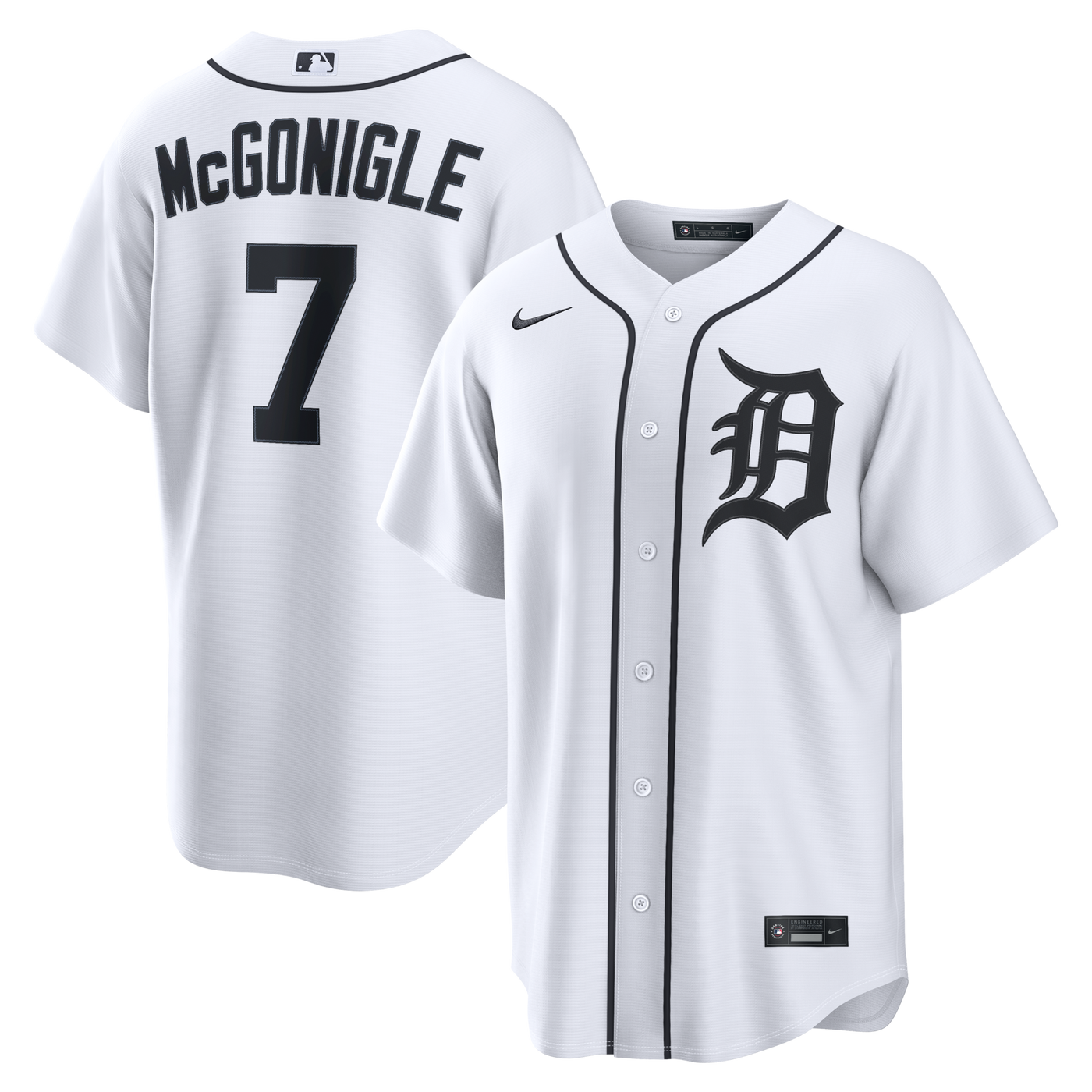 Detroit Tigers Kevin McGonigle Nike White Home Replica Jersey