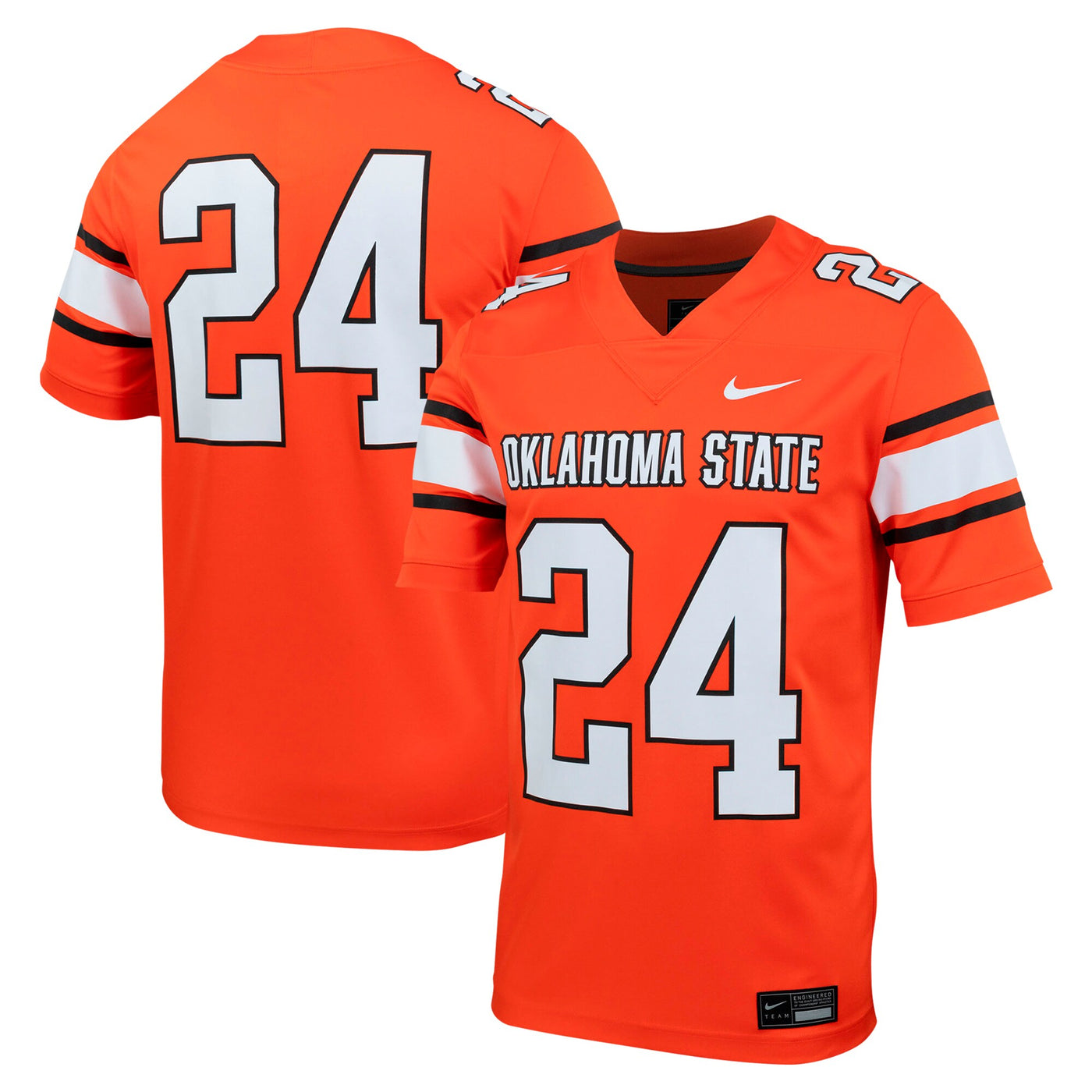 Nike #24 Orange Oklahoma State Cowboys Untouchable Football Jersey