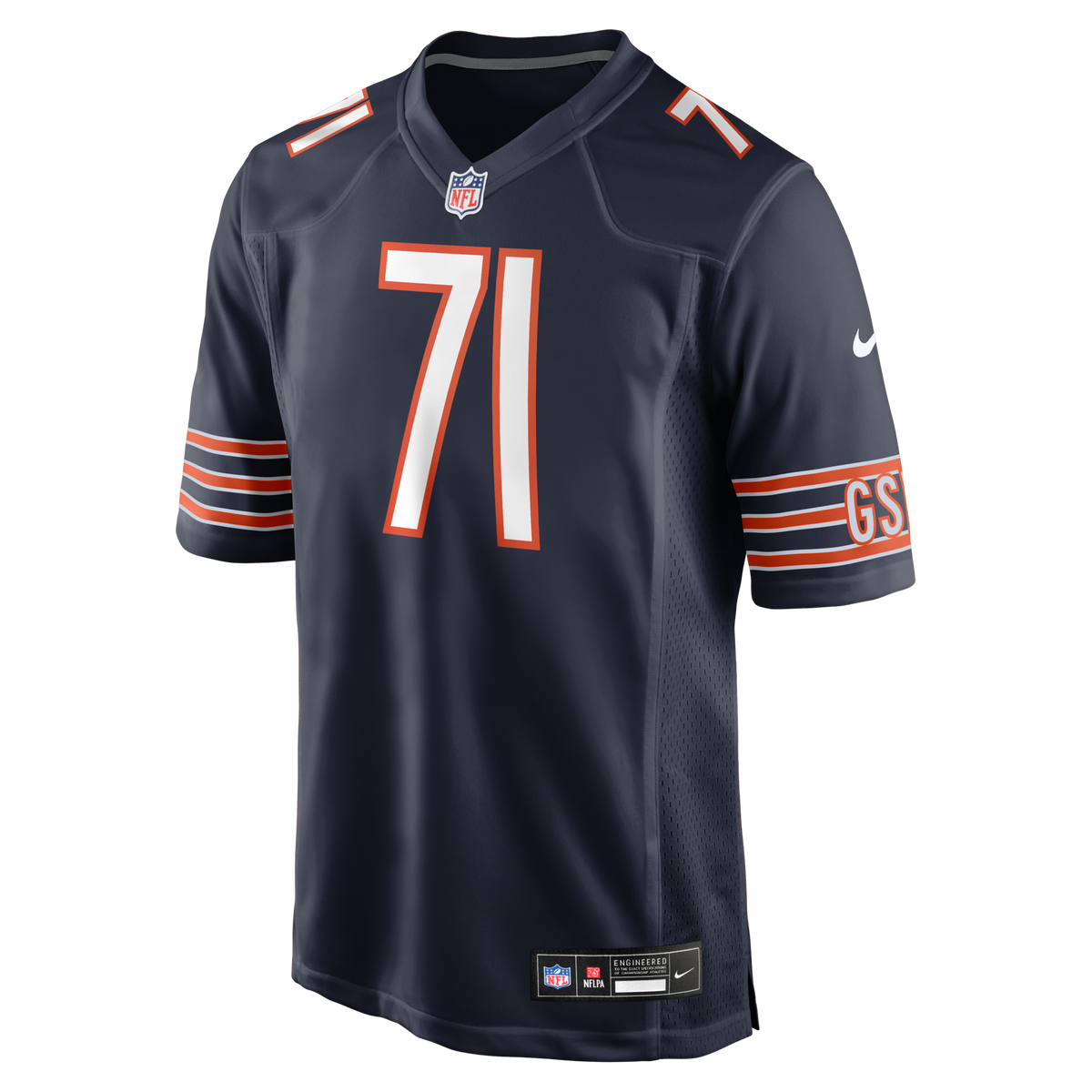 Chicago Bears Ryan Bates Navy Game Jersey