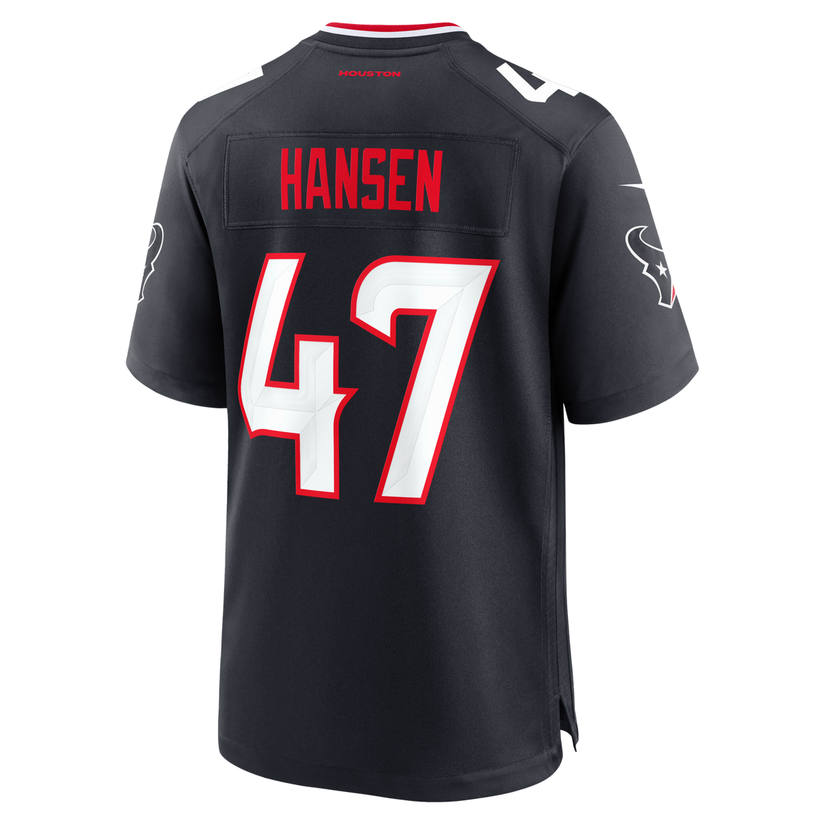 Houston Texans Louis Hansen Navy Team Game Jersey