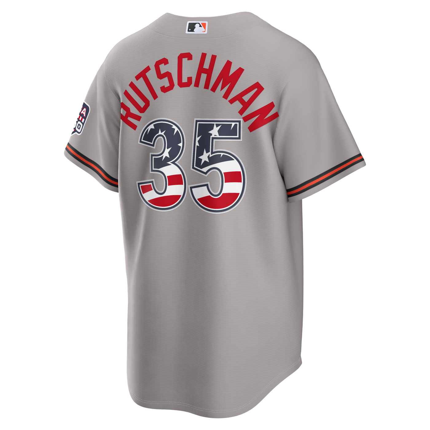 Fourth of July Baltimore Orioles Adley Rutschman Nike Gray USA 250 Stadium Jersey