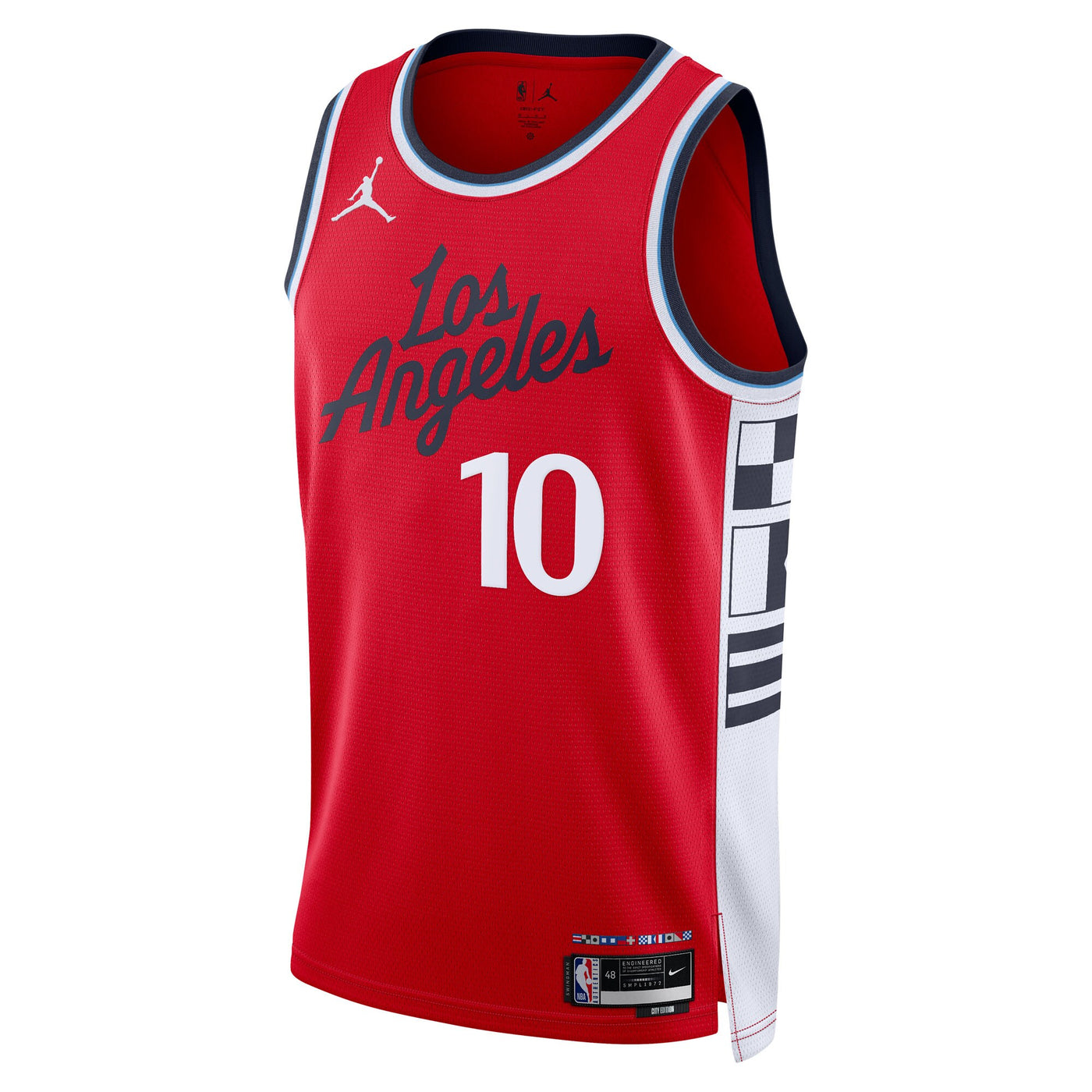 LA Clippers Jordan Brand 2024/25 Statement Edition Swingman Jersey - Red - Darius Garland