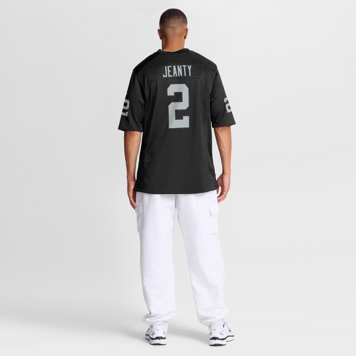 Las Vegas Raiders Ashton Jeanty Black Team Game Jersey