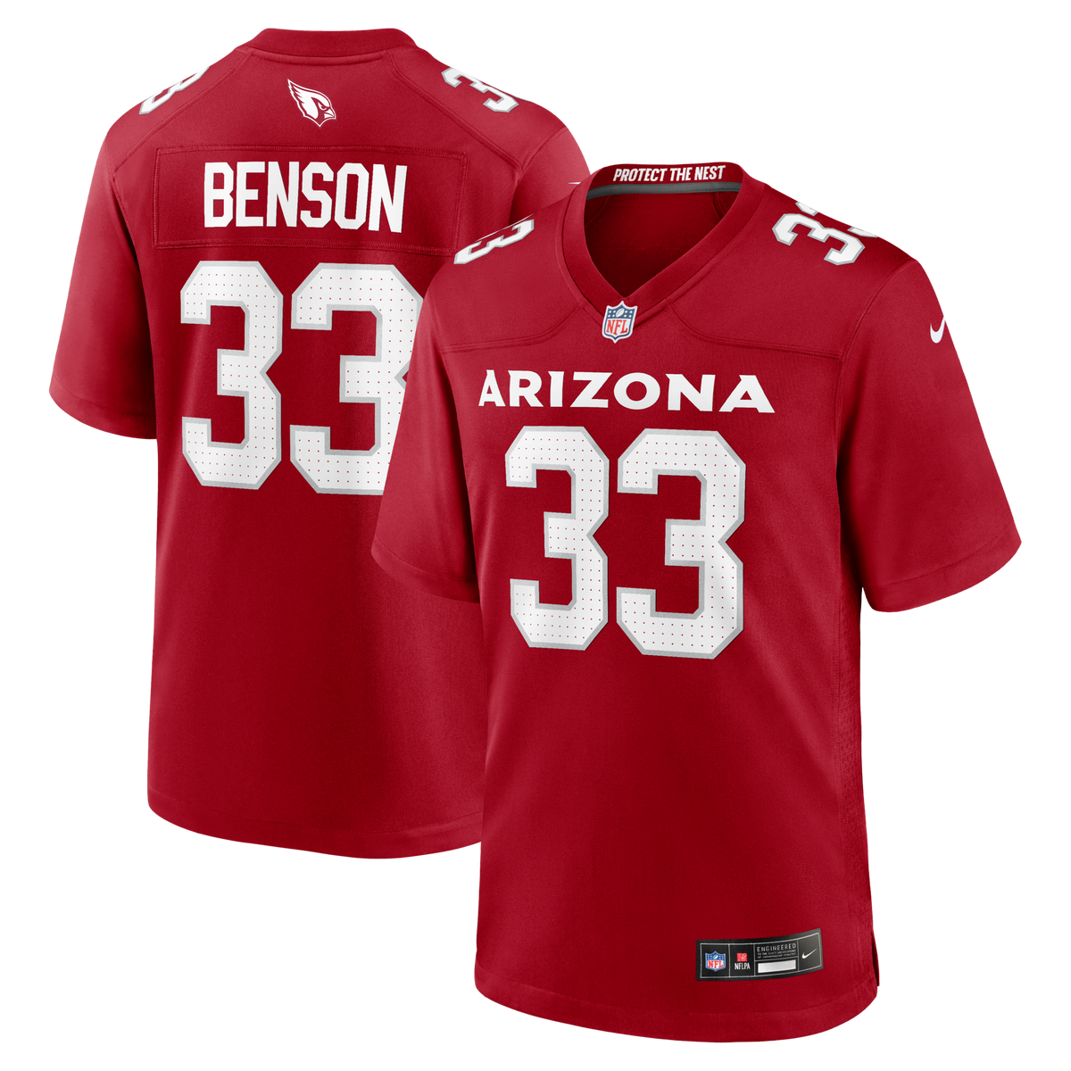 Arizona Cardinals Trey Benson Cardinal Team Game Jersey