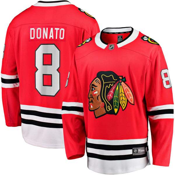 Chicago Blackhawks Ryan Donato Fanatics Red Home Breakaway Jersey
