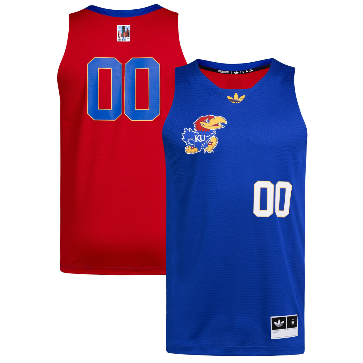 #00 Kansas Jayhawks Black History Month Basketball Jersey - Royal/Red