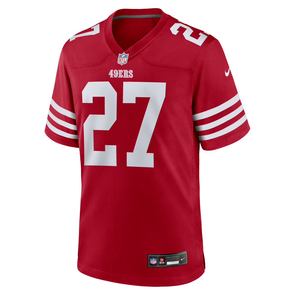 San Francisco 49ers Ji'Ayir Brown Scarlet Team Game Jersey