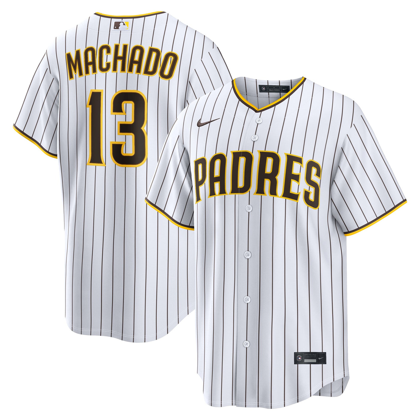 San Diego Padres Manny Machado Nike White Home Replica Player Jersey