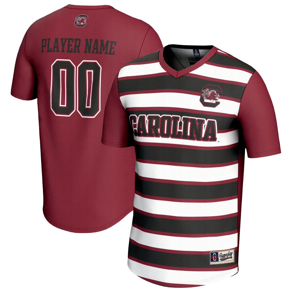 South Carolina Gamecocks GameDay Greats Collegiate Soccer NIL Pick-A-Player Fashion Jersey - Garnet/Navy