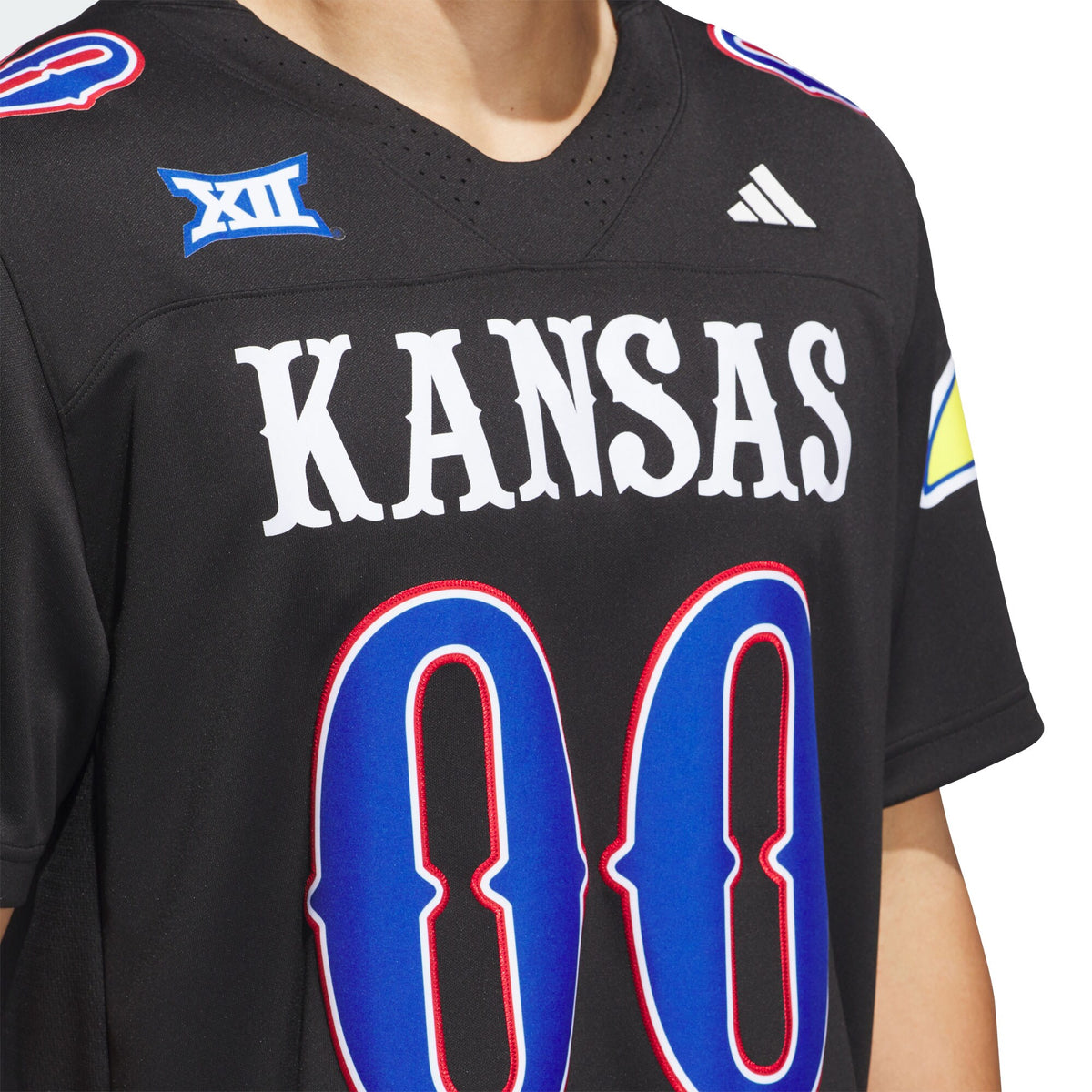 #00 Kansas Jayhawks Alternate Premier Jersey - Black