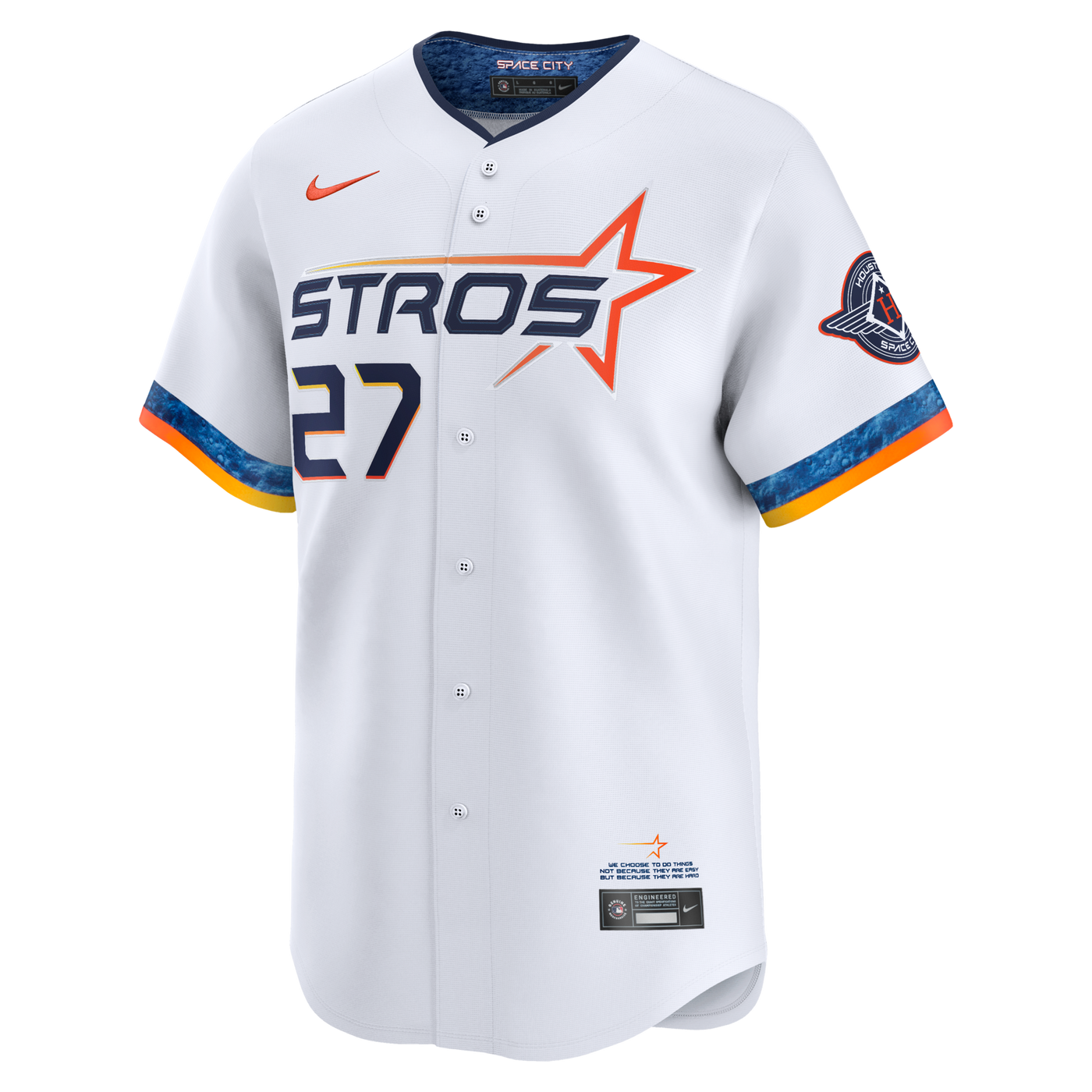 Houston Astros Jose Altuve Nike White 2025 City Connect Limited Player Jersey