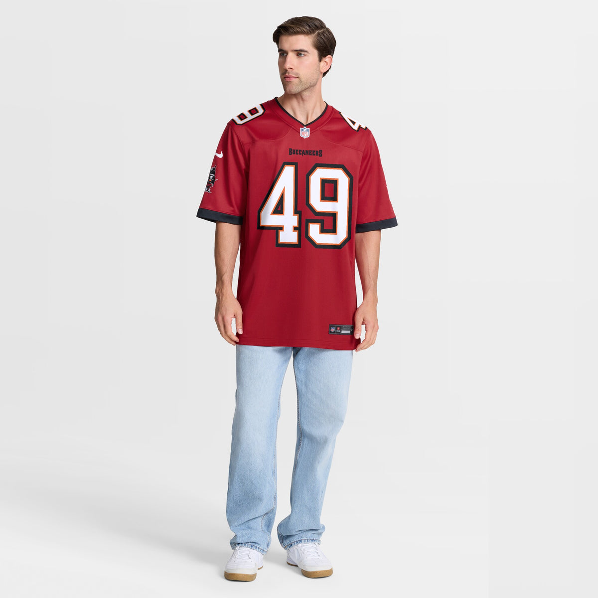 Tampa Bay Buccaneers Owen Wright Red Team Game Jersey