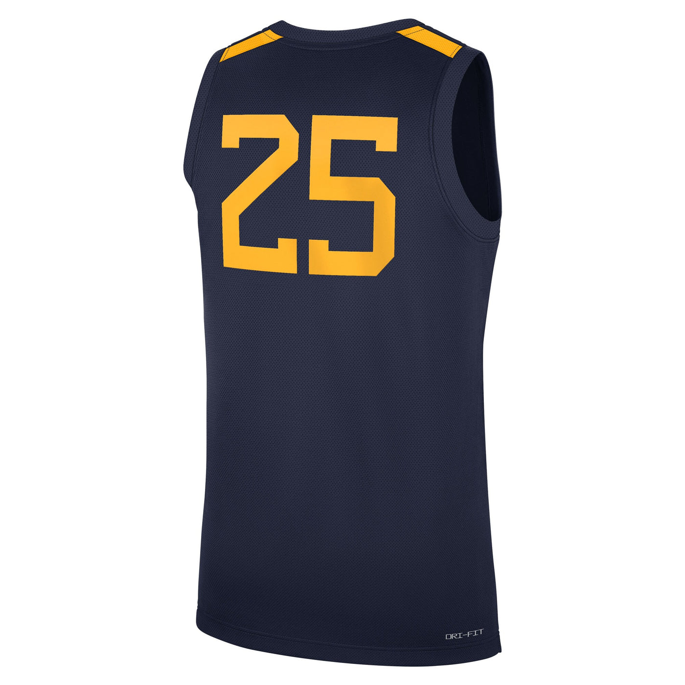 Nike #25 Navy West Virginia Mountaineers Road Replica Basketball Jersey