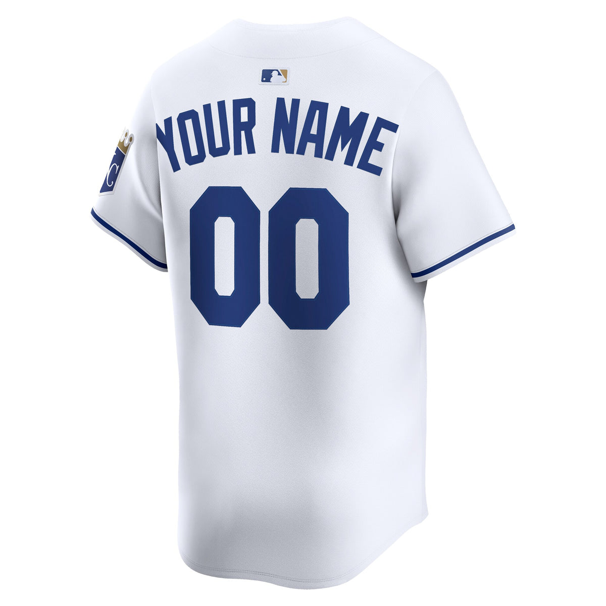 Kansas City Royals White Home Limited Custom Jersey