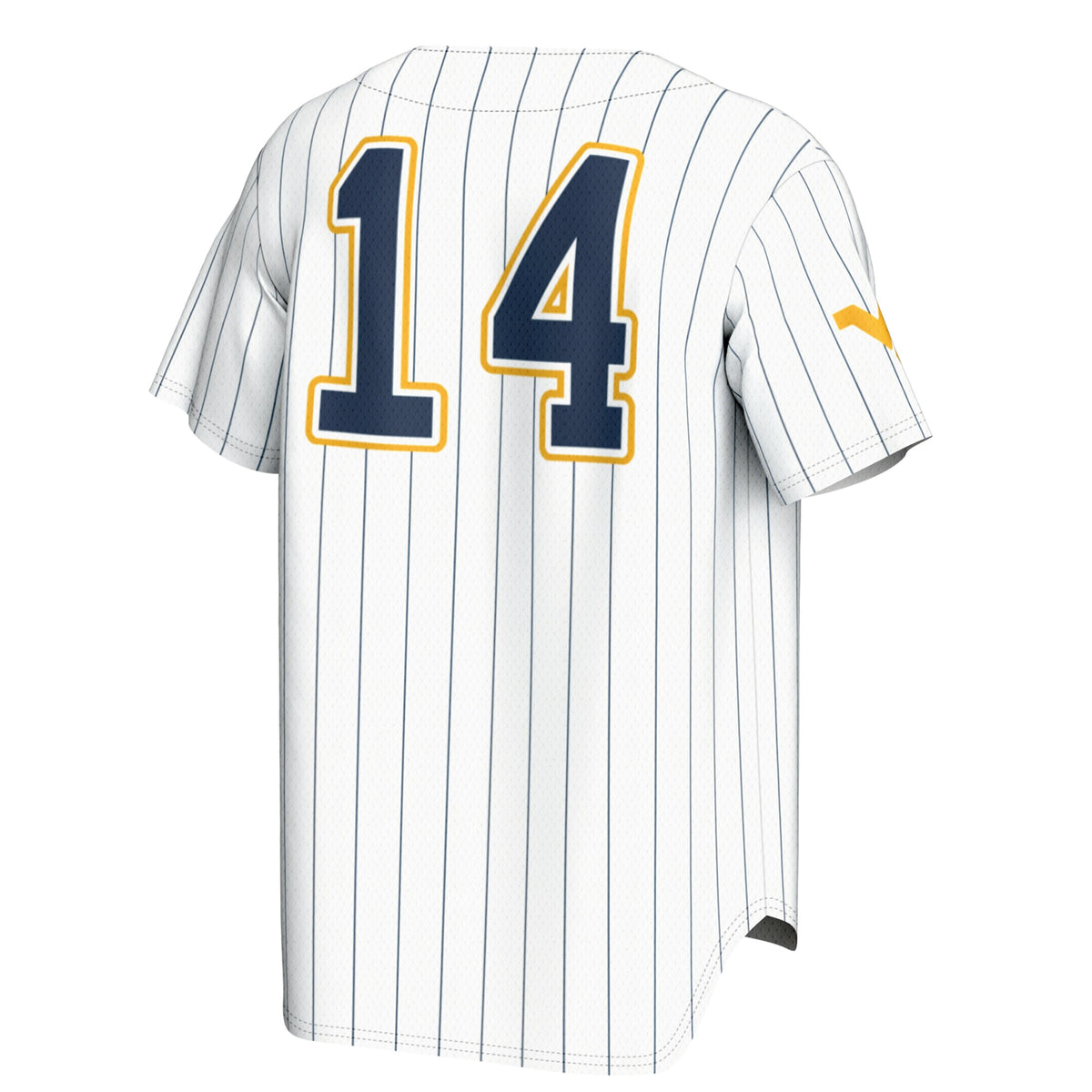 #14 West Virginia Mountaineers GameDay Greats Lightweight Baseball Fashion Jersey - White