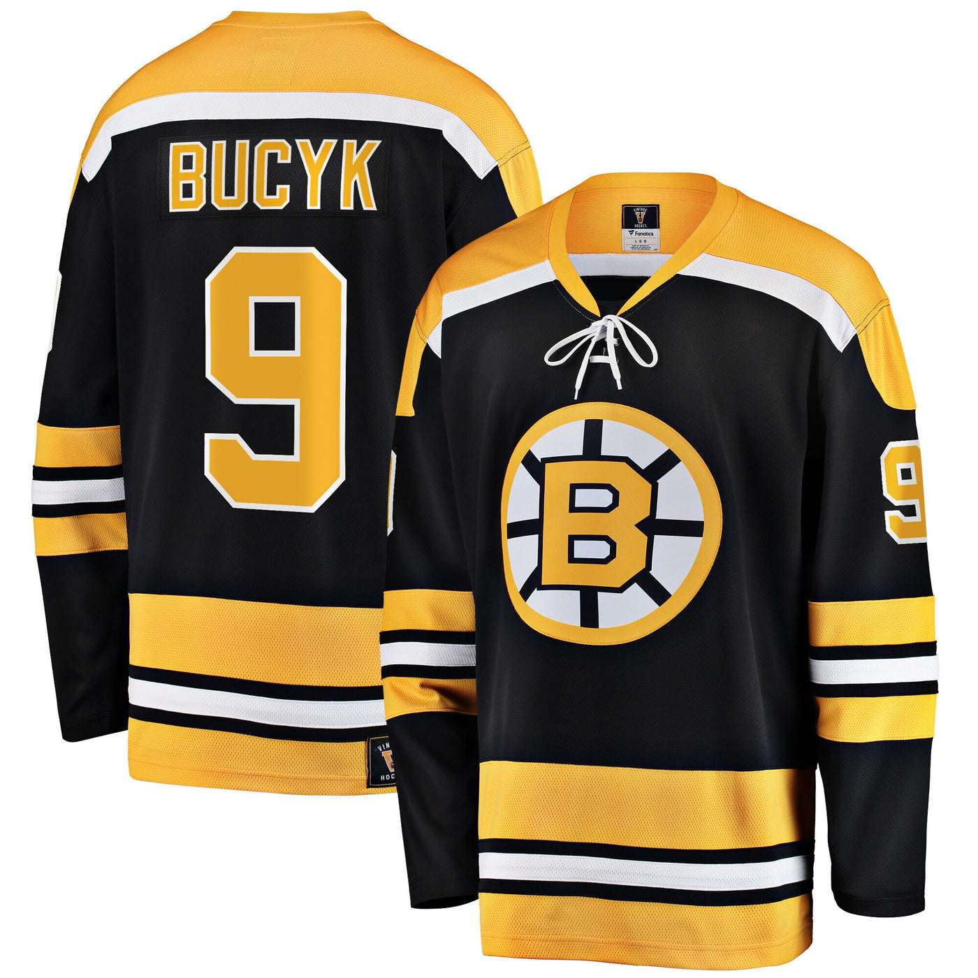 Boston Bruins John Bucyk Fanatics Black Premier Breakaway Retired Player Jersey
