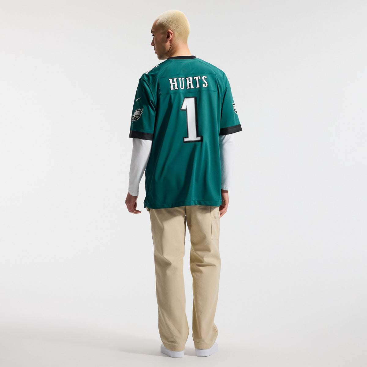 Philadelphia Eagles Jalen Hurts Midnight Green Team Game Jersey