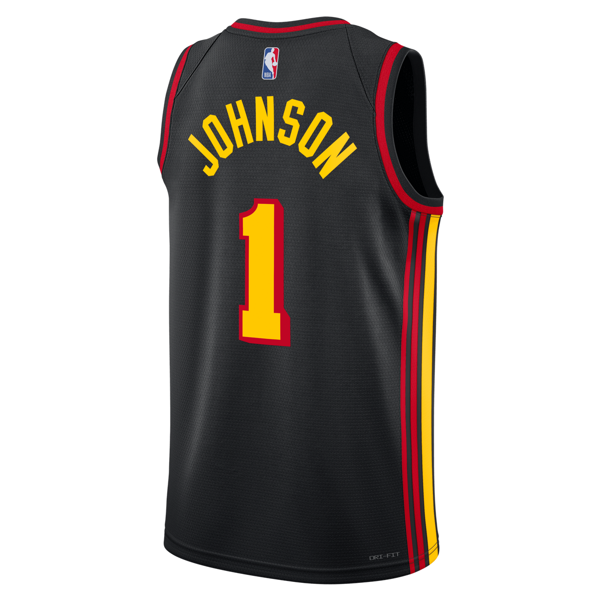 Atlanta Hawks Jordan Brand Statement Edition Swingman Jersey - Black - Jalen Johnson -