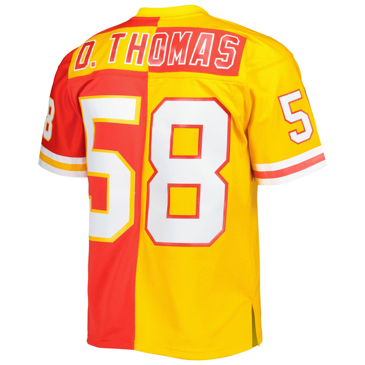 Kansas City Chiefs Derrick Thomas Mitchell & Ness Red/Gold 1994 Split Legacy Replica Jersey