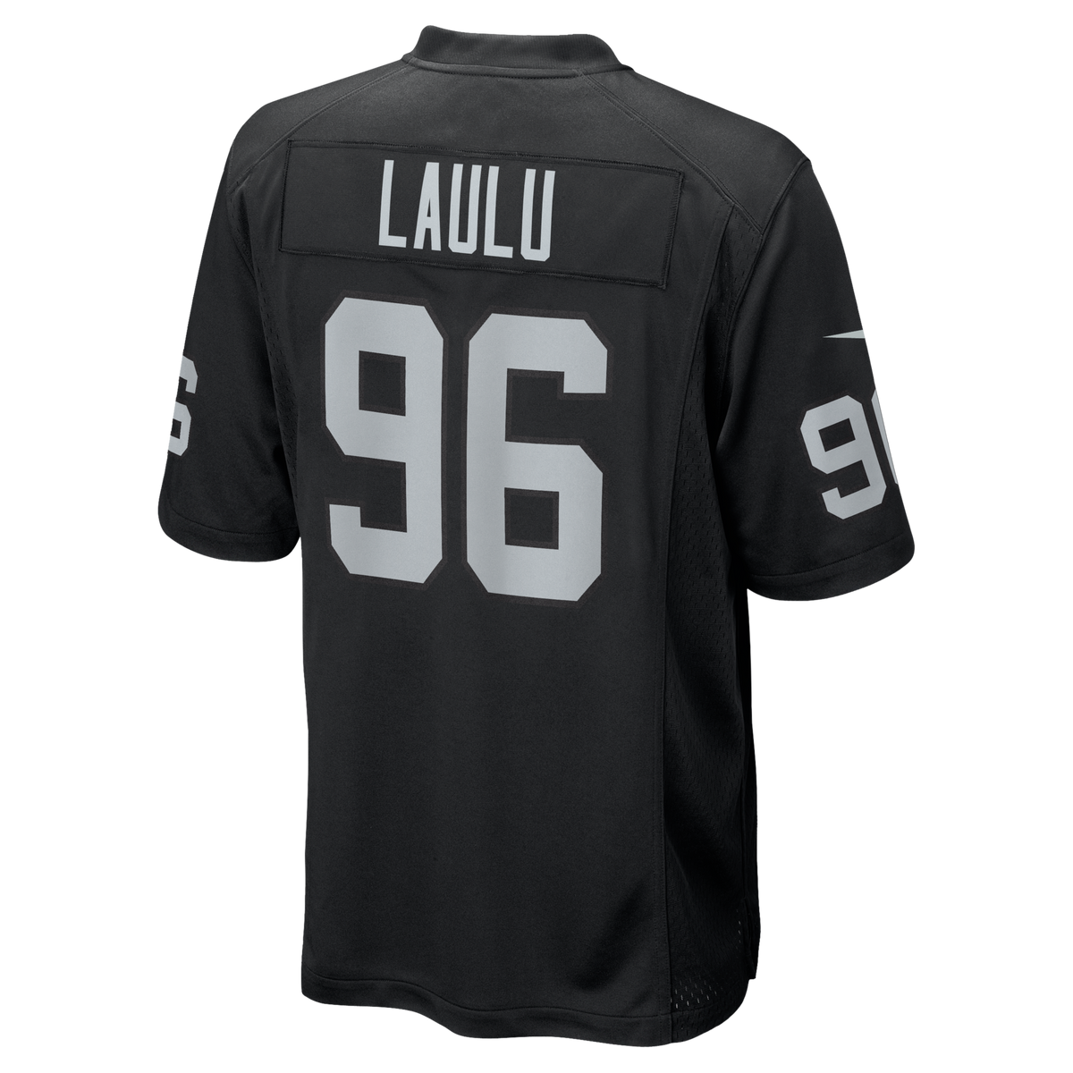 Las Vegas Raiders Jonah Laulu Black Team Game Jersey