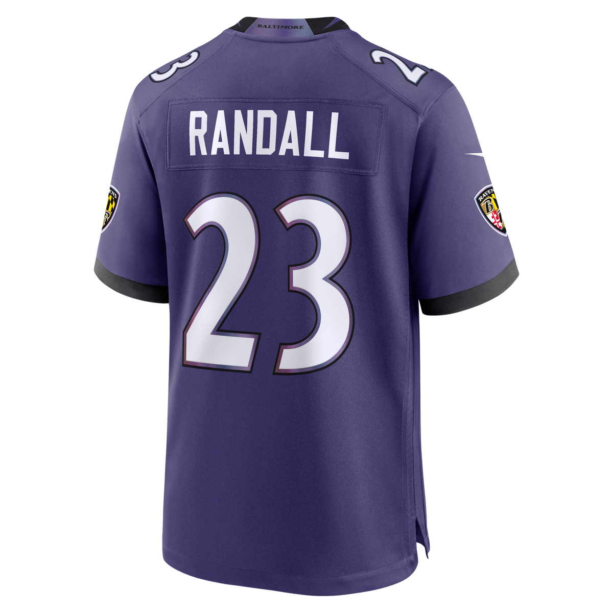 Baltimore Ravens Adam Randall Purple Team Game Jersey