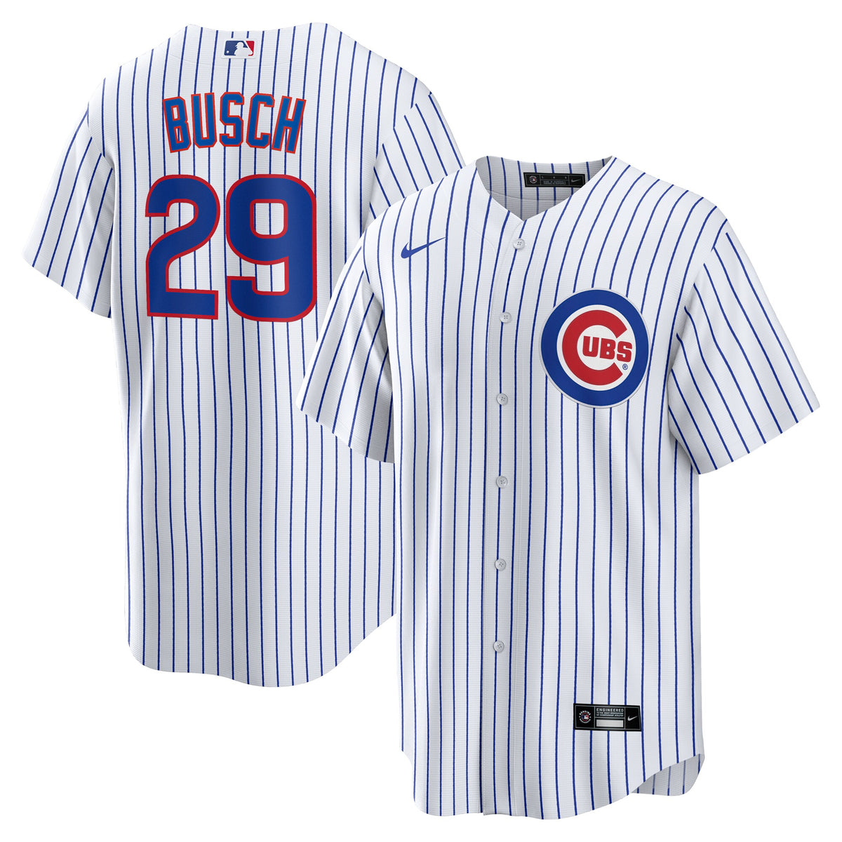 Chicago Cubs Michael Busch White Home Replica Jersey