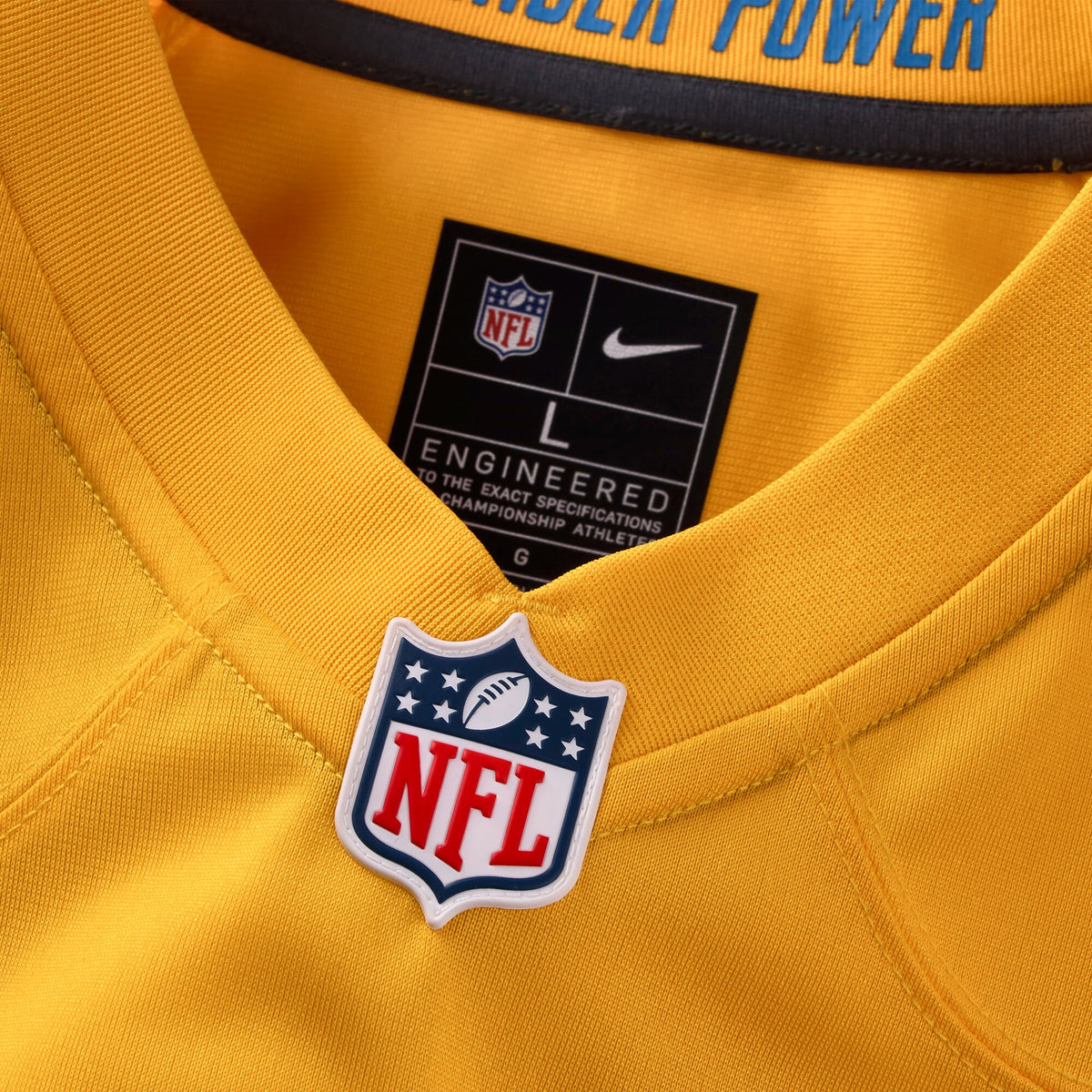 Los Angeles Chargers Oronde Gadsden Gold Alternate Charger Power Game Jersey