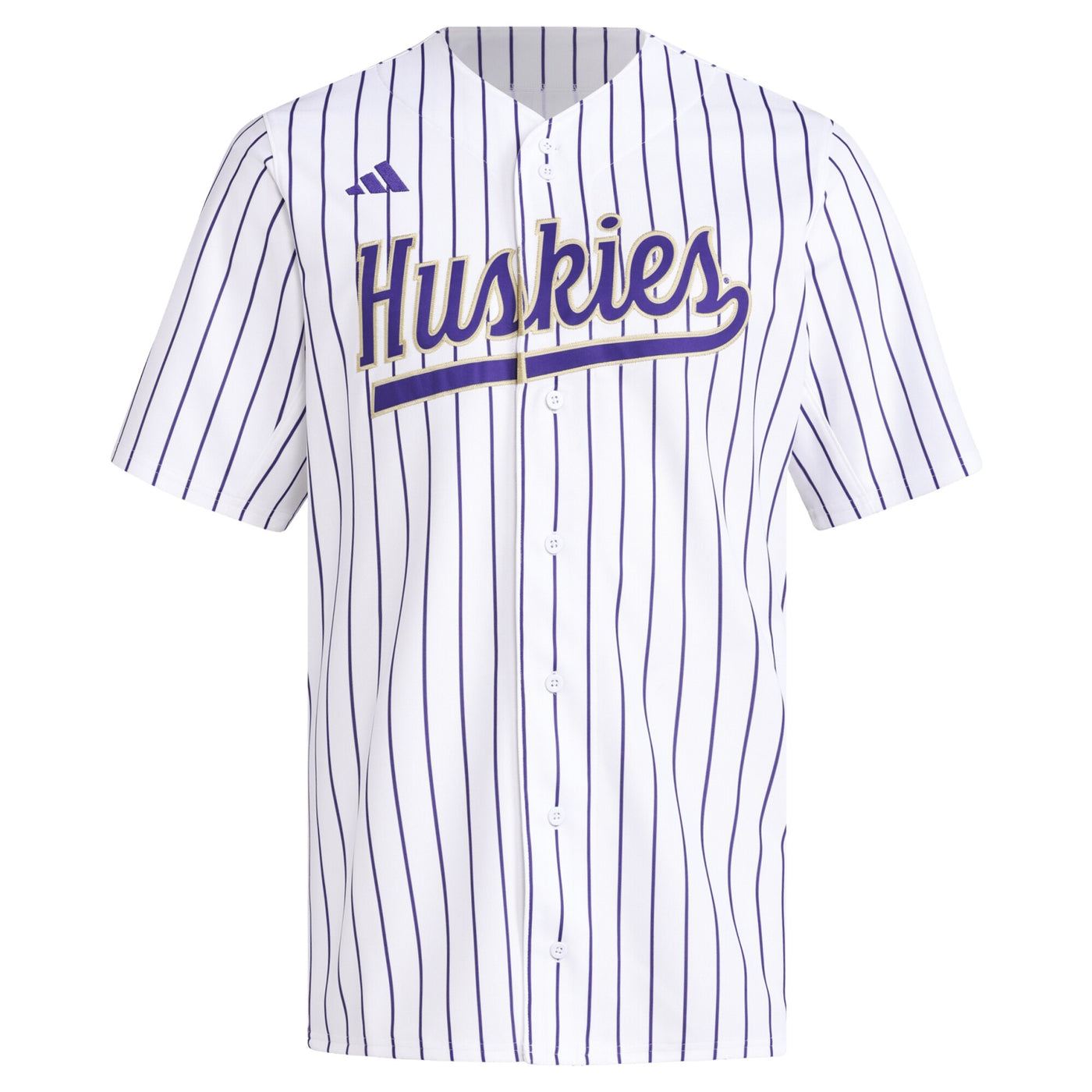 adidas White Washington Huskies Replica Baseball Jersey