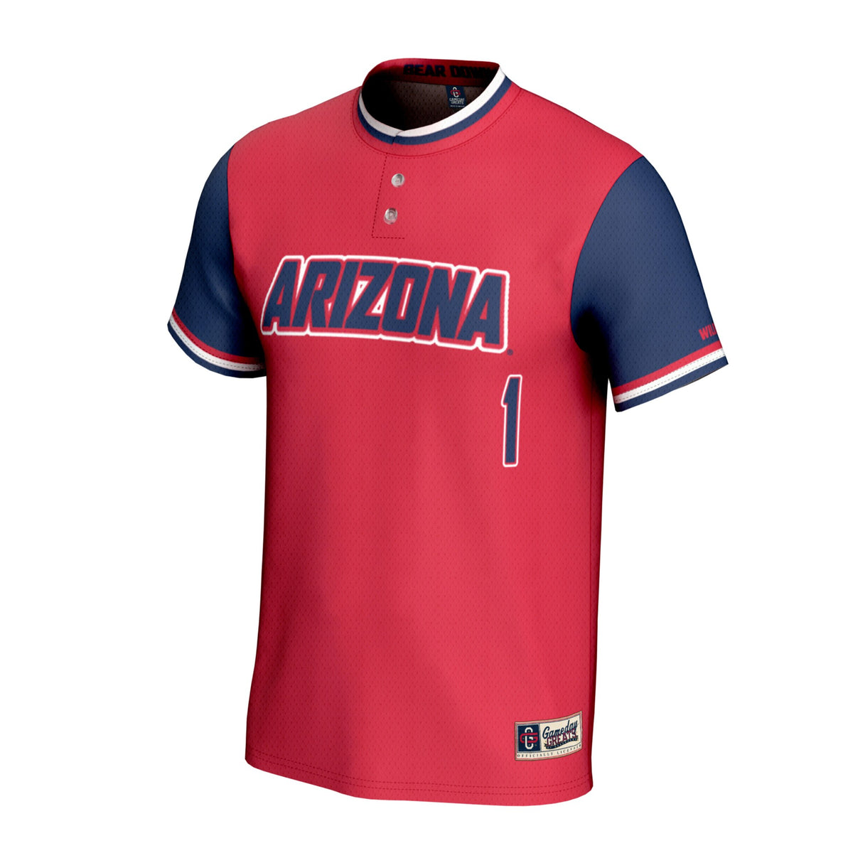 Arizona Wildcats GameDay Greats Lightweight Softball Fashion Jersey - Red