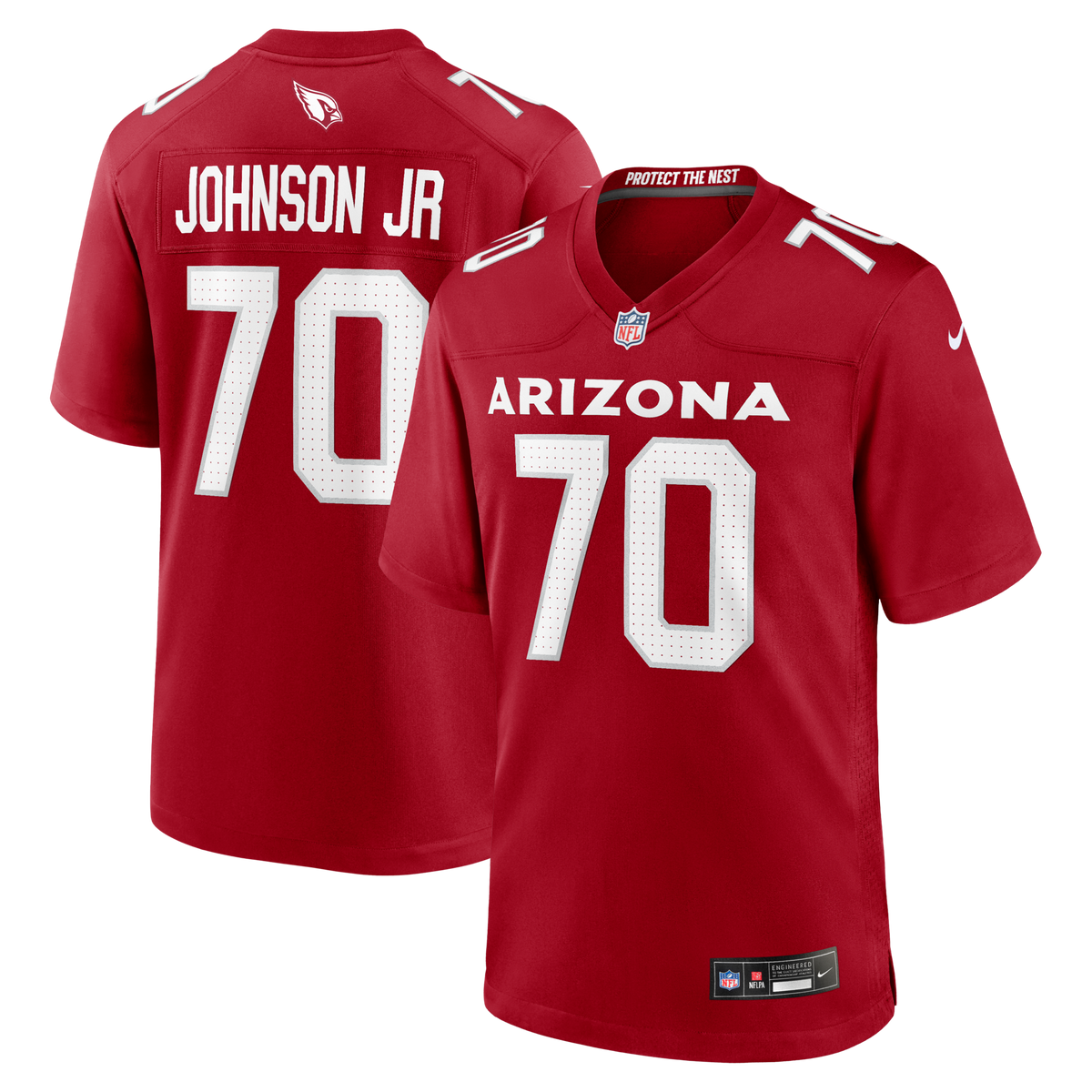 Arizona Cardinals Paris Johnson Jr. Cardinal Game Jersey