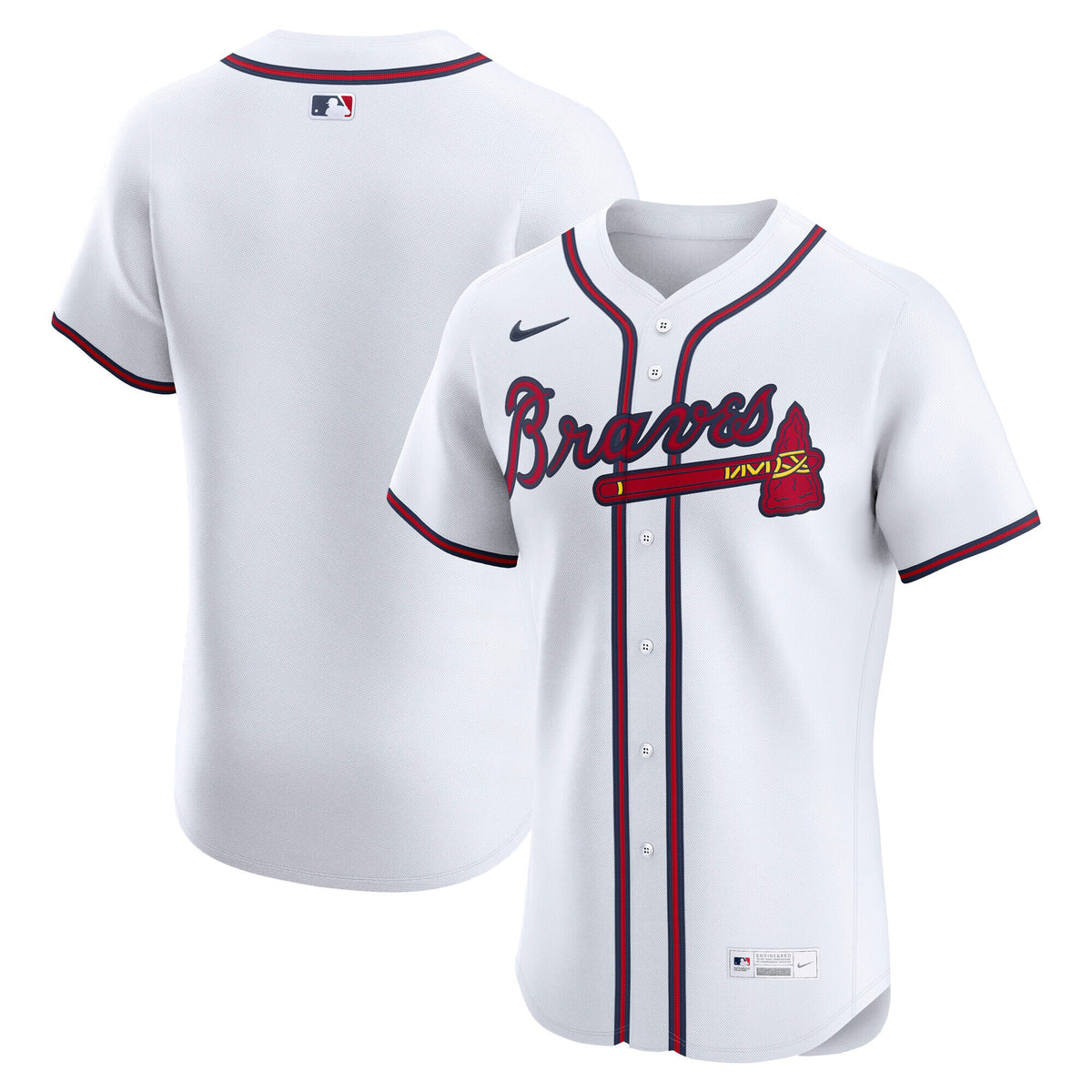 Atlanta Braves White Home Elite Jersey