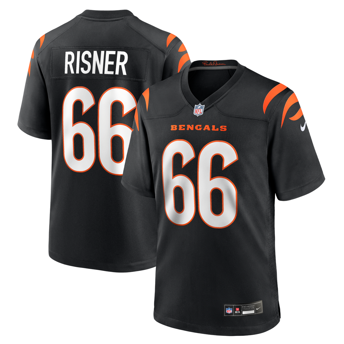 Cincinnati Bengals Dalton Risner Black Team Game Jersey