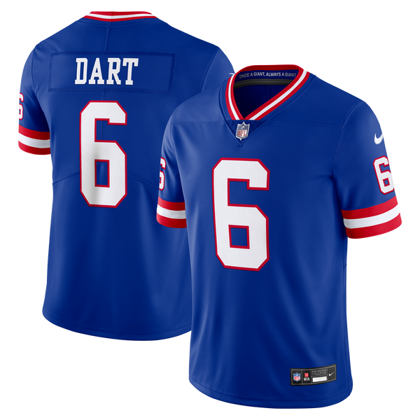 New York Giants Jaxson Dart Nike Royal Legacy Vapor Untouchable Stitched Limited Jersey