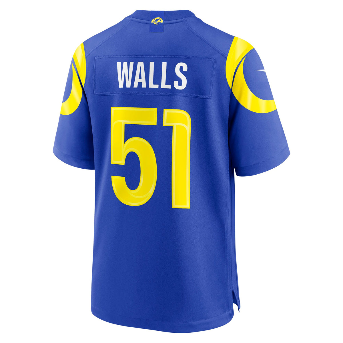 Los Angeles Rams Eddie Walls III Royal Game Jersey