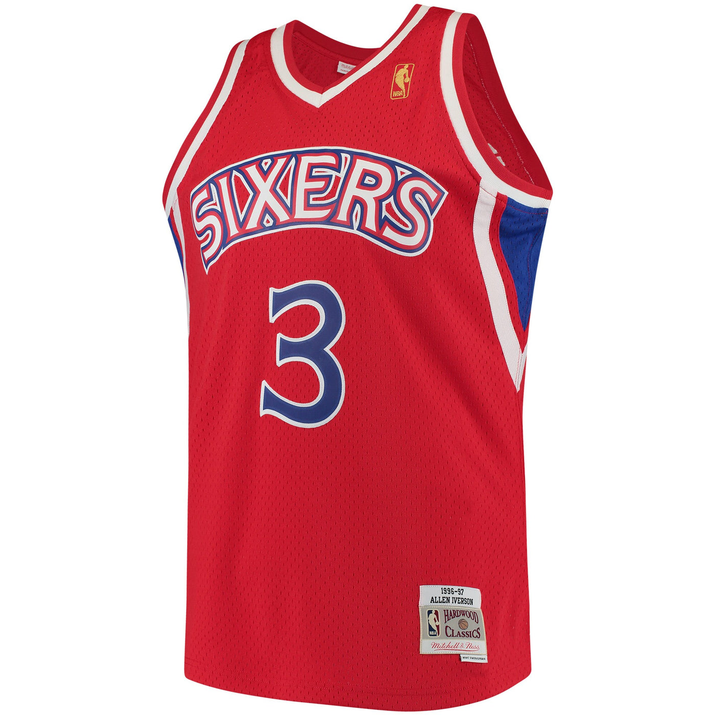 Mitchell & Ness Allen Iverson Red Philadelphia 76ers 1996-97 Hardwood Classics Swingman Jersey