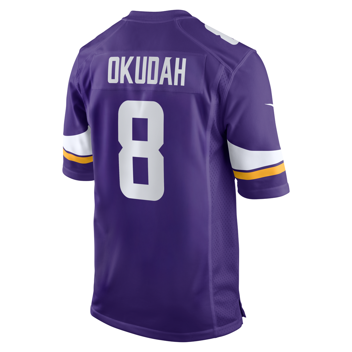 Minnesota Vikings Jeff Okudah Purple Team Game Jersey