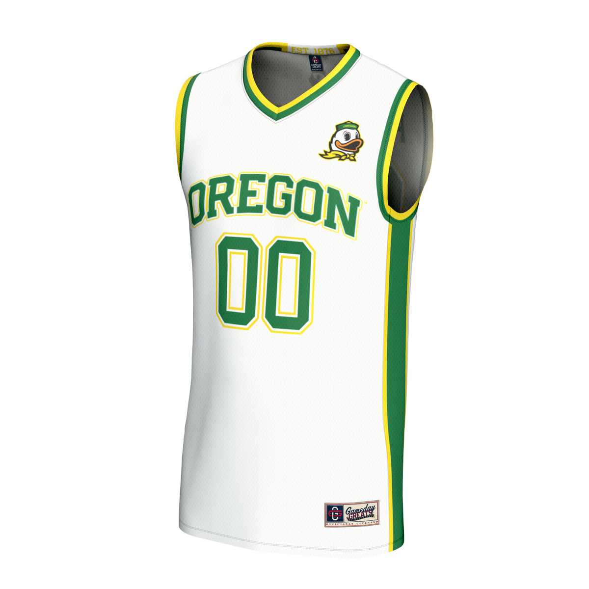 Oregon Ducks GameDay Greats Lightweight Collegiate Basketball NIL Pick-A-Player Fashion Jersey - White