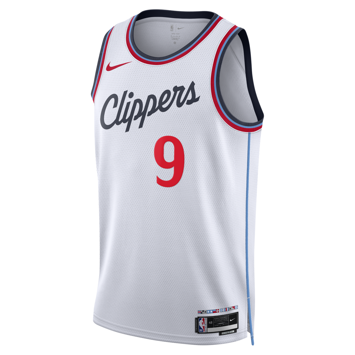 Los Angeles Clippers Nike Replica Association Edition Swingman Jersey - White - Bennedict Mathurin