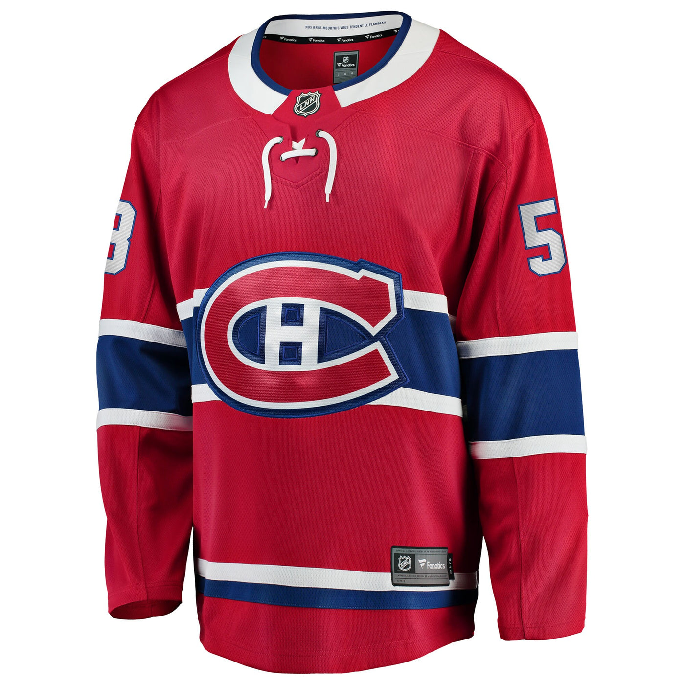 Montreal Canadiens Noah Dobson Fanatics Red Home Breakaway Jersey