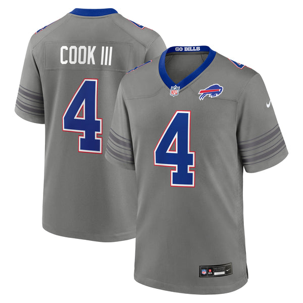 Buffalo Bills James Cook III Nike Gray Nickel City Game Jersey