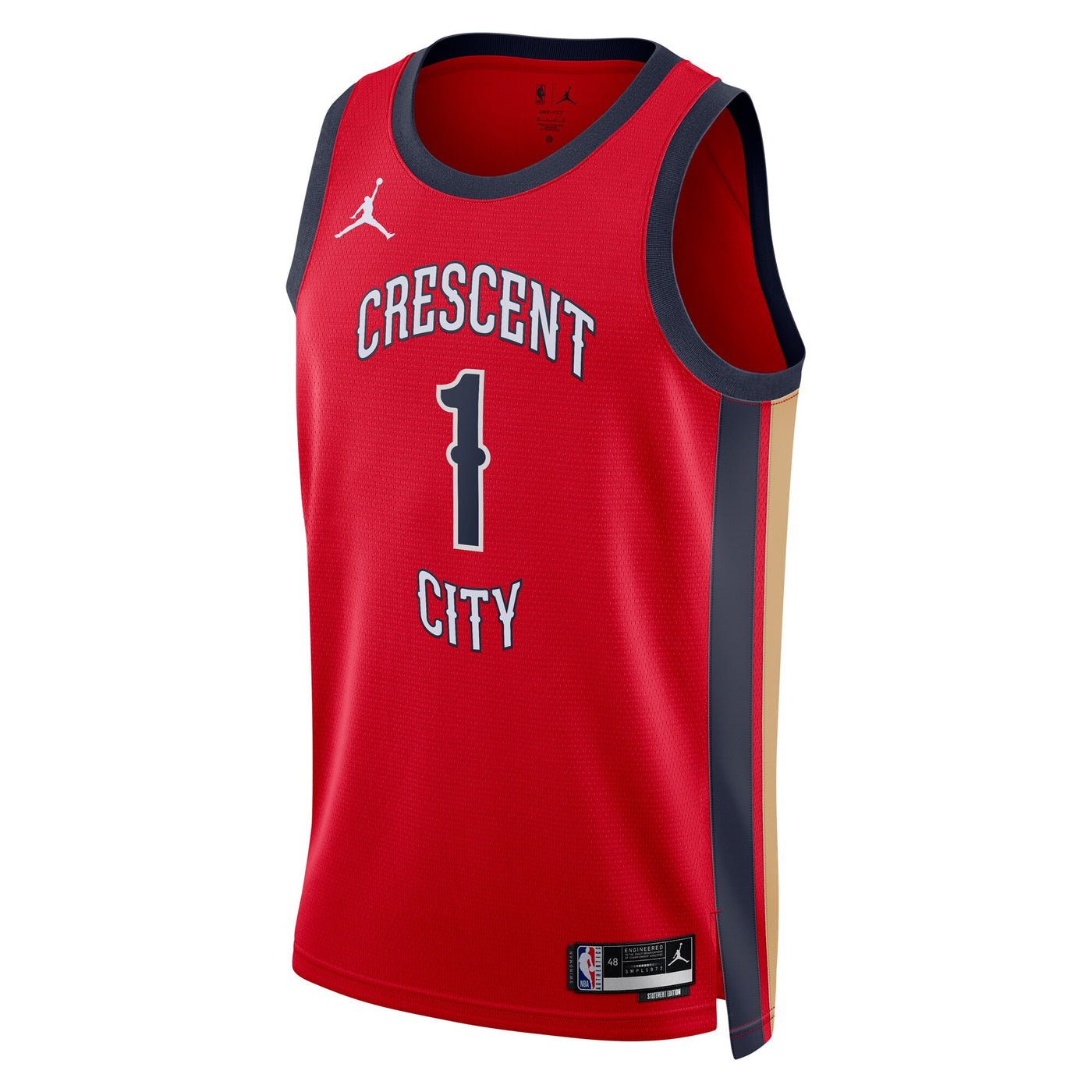New Orleans Pelicans Jordan Brand Statement Edition Swingman Jersey - Red - Zion Williamson