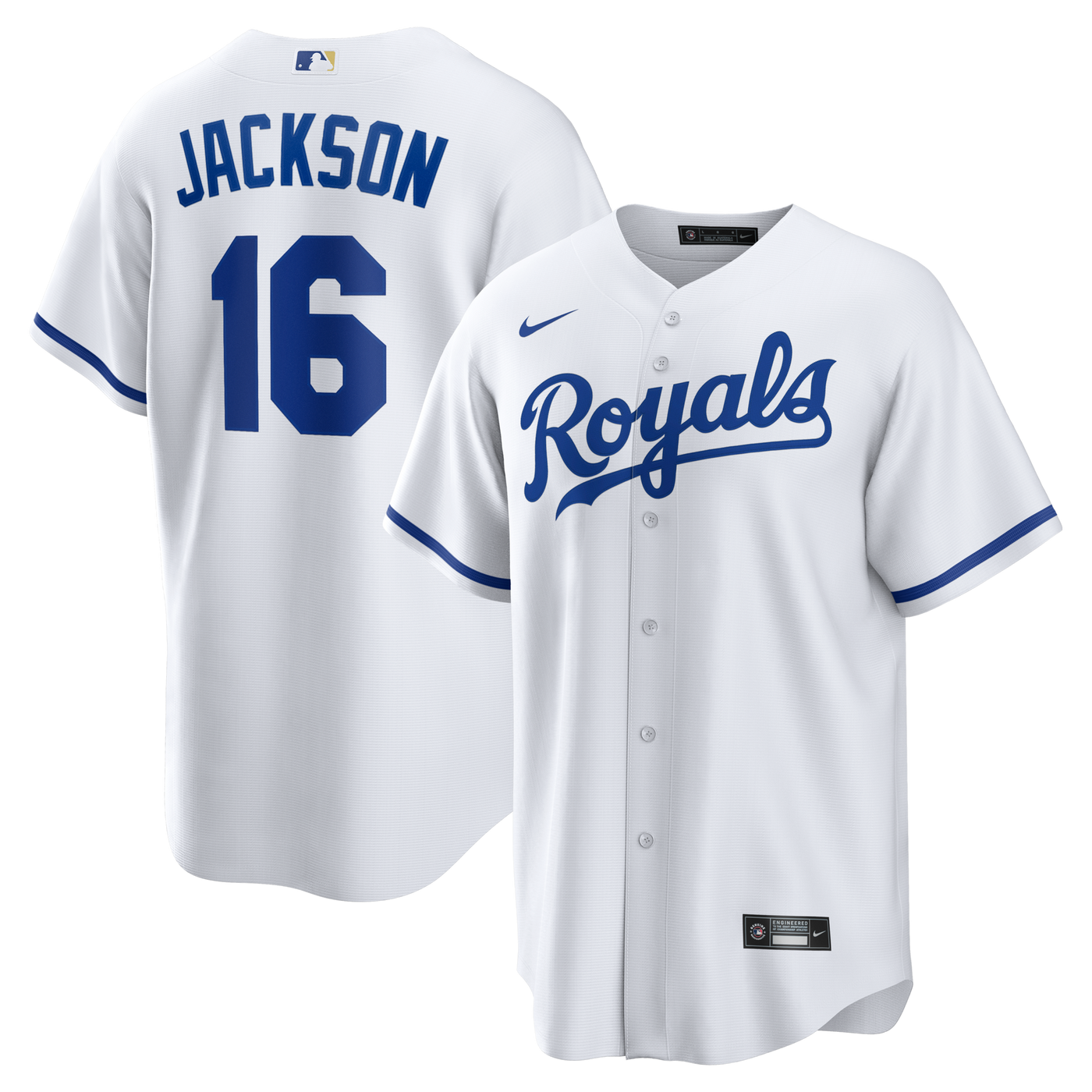 Kansas City Royals Bo Jackson Nike White Home Retired Player Replica Jersey