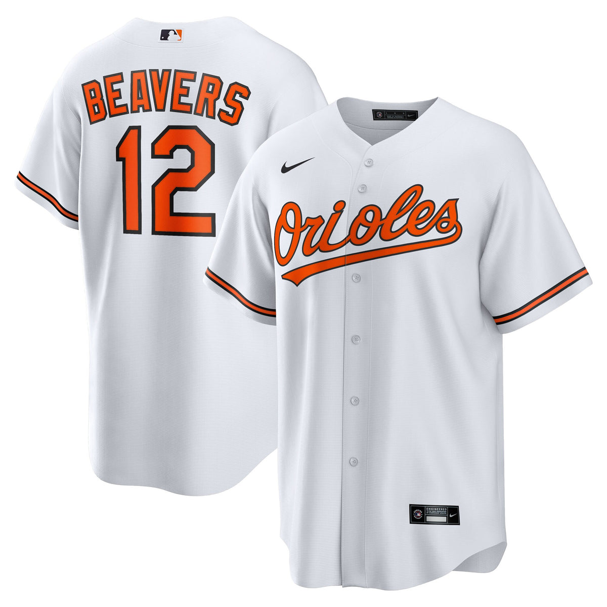 Baltimore Orioles Dylan Beavers White Home Replica Jersey