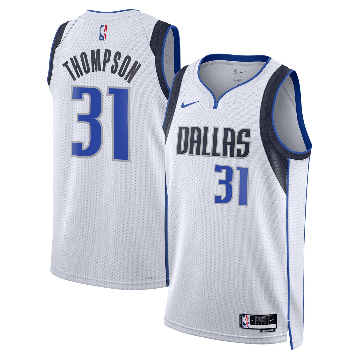 Dallas Mavericks Nike Association Edition Swingman Jersey - White - Klay Thompson