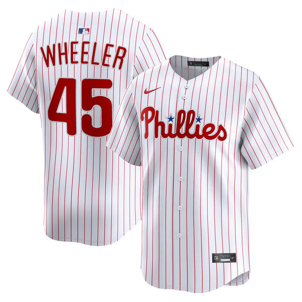 Philadelphia Phillies Zack Wheeler White Home Limited Player Jersey